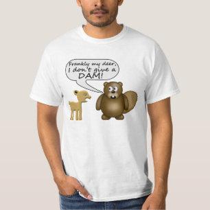 T-shirt Le castor ne donnent pas un barrage