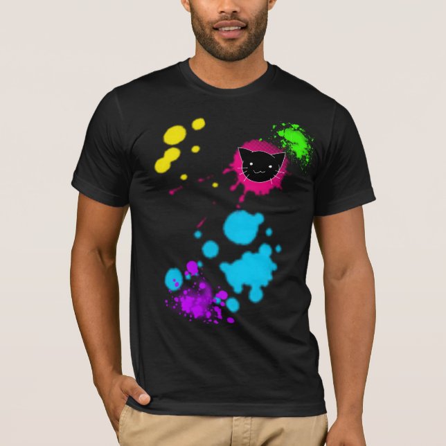 T-SHIRT LE CAT EST ALLÉ FLOC (Devant)