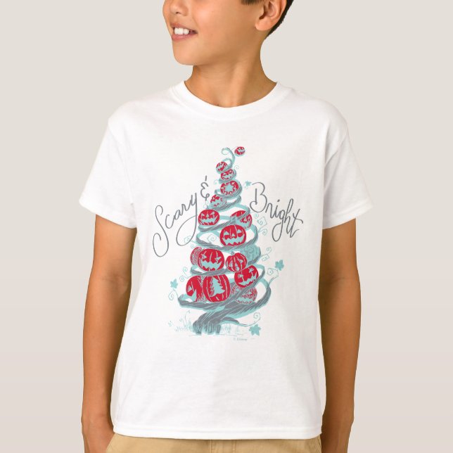 T-shirt Le cauchemar avant Noël | Effrayant et brillant (Devant)