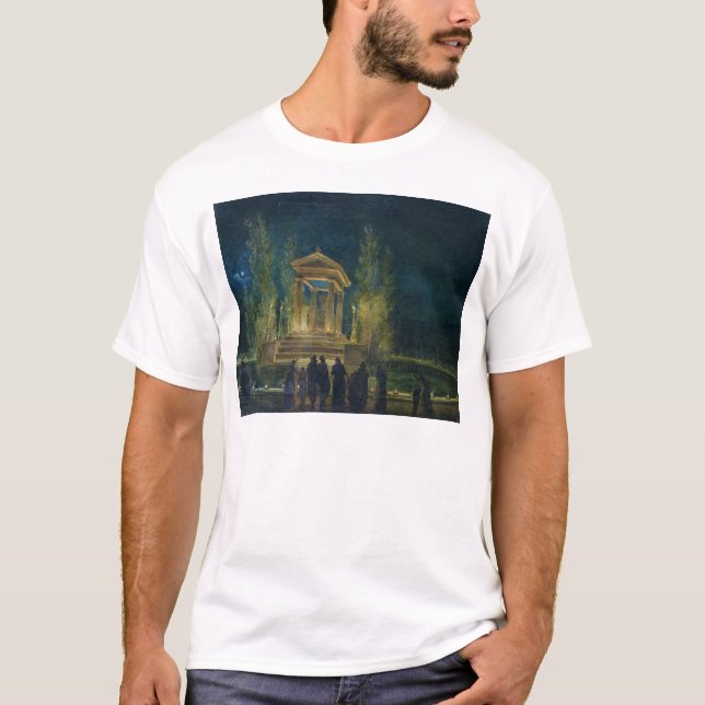 T-shirt Le cénotaphe de Jean-jacques Rousseau (Devant)