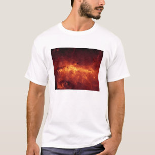 T-shirt Le centre de manière laiteuse embrasé avec la