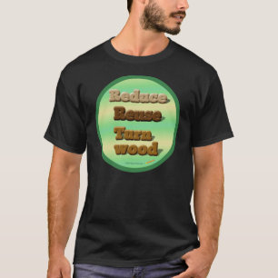 T-shirt Le cercle "réduisent, réutilisent, tournent" la