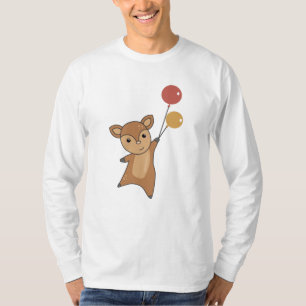 T-shirt Le Cerf Fawn Cute Animaux Forêt Pour Les Enfants