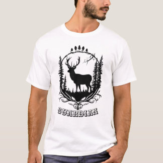 T-shirt Le cerf gardien de la forêt