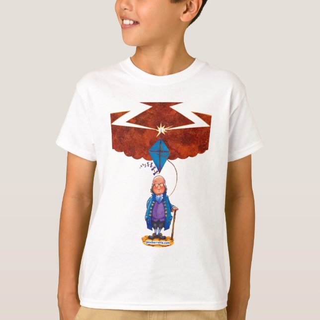 T-shirt Le cerf-volant de Franklin (Devant)
