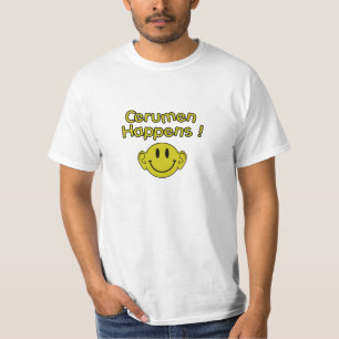 T-shirt le cérumen se produit