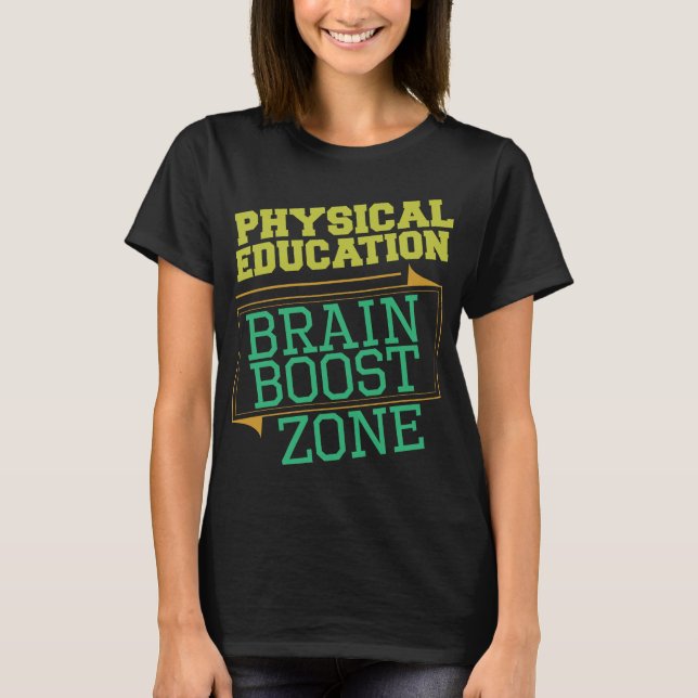 T-shirt Le cerveau de PROFESSEUR d'ÉDUCATION PHYSIQUE (Devant)