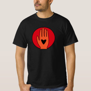 T-shirt Le cessez-le-feu maintenant main la conception gra