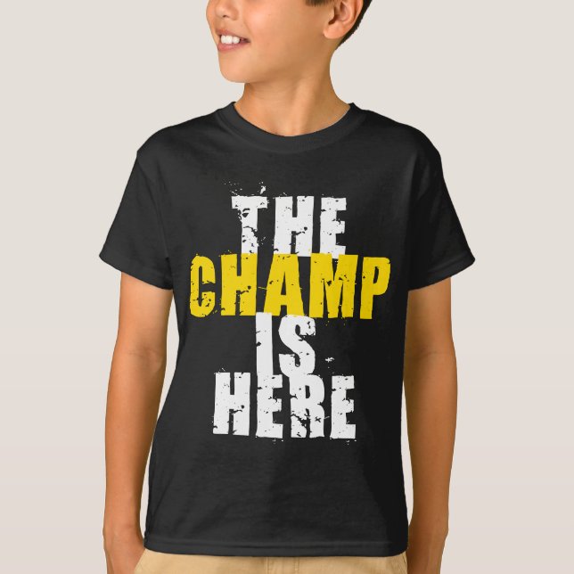 T-shirt Le Champ est ici le trophée du Championnat Motivat (Devant)