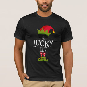 T-shirt Le Chanceux Costume Elfe Matching Famille Groupe C