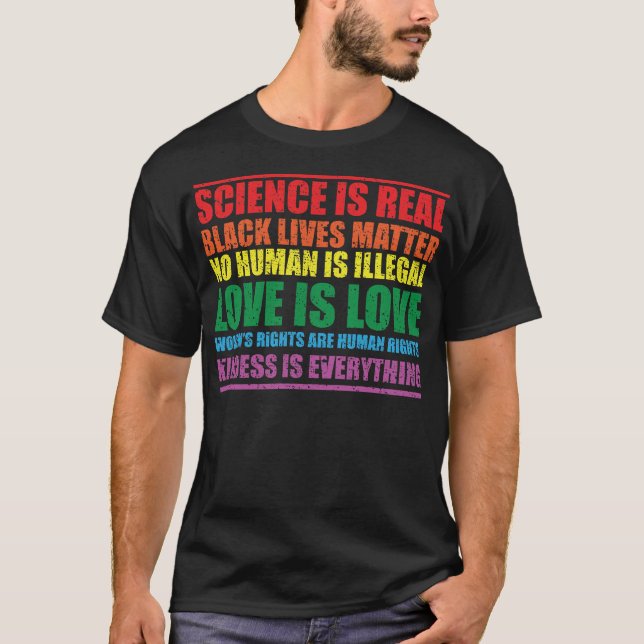 T-shirt le changement climatique est réel (Devant)