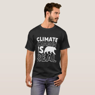 T-shirt Le changement climatique est un véritable ours po