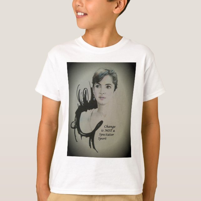 T-shirt Le changement n'est pas un spectateur Sport Art Im (Devant)