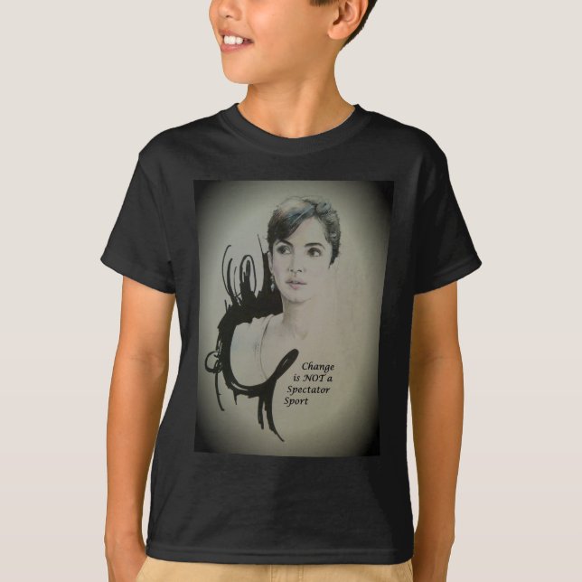 T-shirt Le changement n'est pas un spectateur Sport Art Im (Devant)