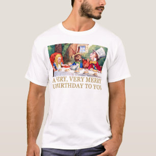T-SHIRT LE CHAPELIER FOU SOUHAITE À ALICE UN JOYEUX