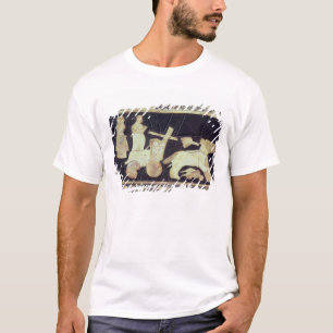 T-shirt Le char de guerre a tiré par deux chevaux,