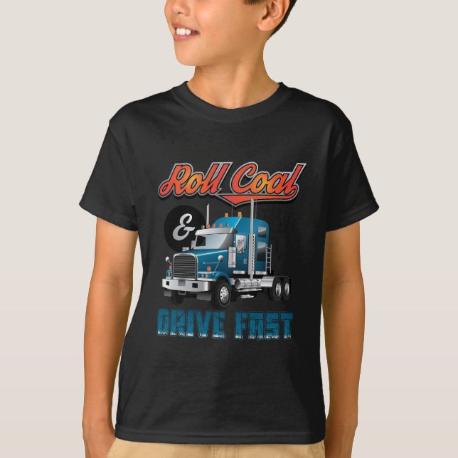 T-shirt Le charbon et la commande de petit pain jeûnent (Devant)