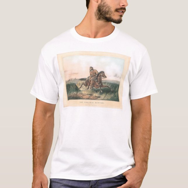 T-shirt Le chasseur de prairie : "Un frotté !" (1364A) (Devant)
