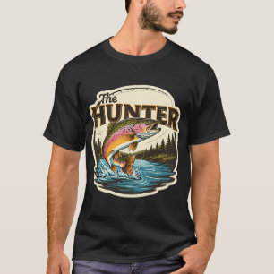 T-shirt Le chasseur de truite ! - Série de pêche.