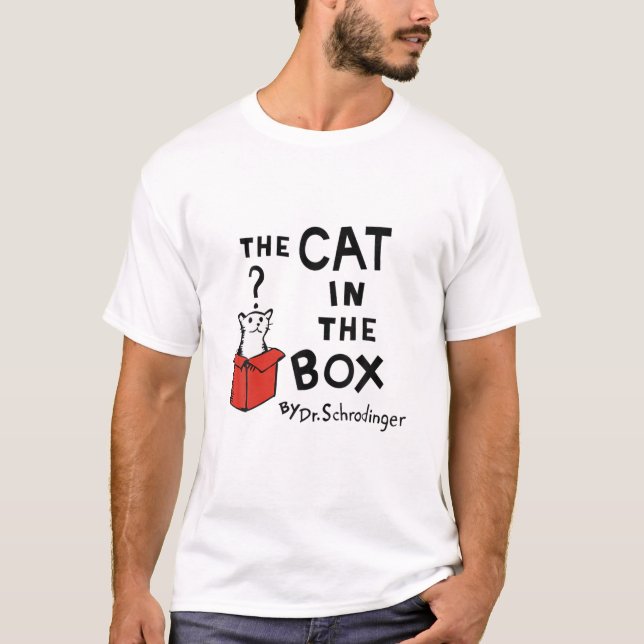 T-shirt Le Chat Dans La Boîte (Devant)