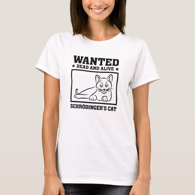 T-shirt Le chat de Schrodinger (Devant)