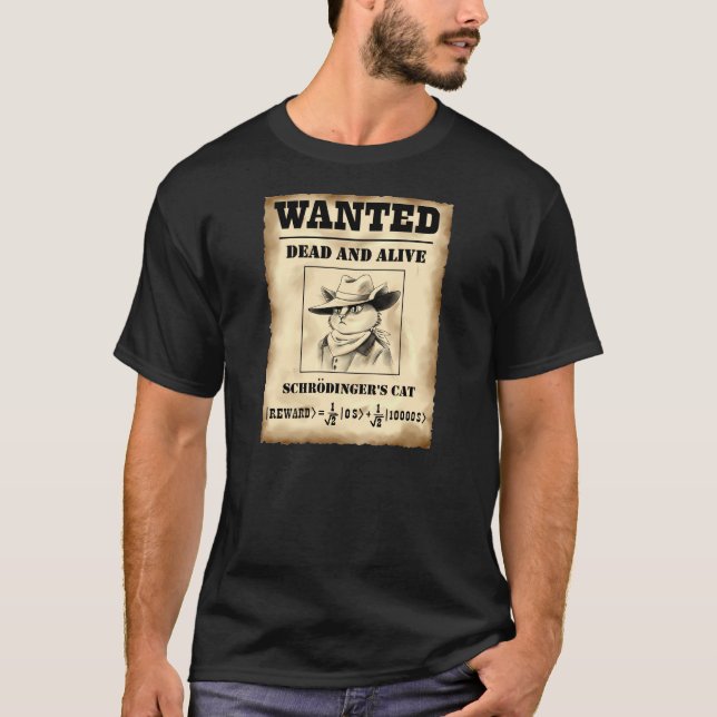 T-shirt Le chat de Schrödinger (Devant)
