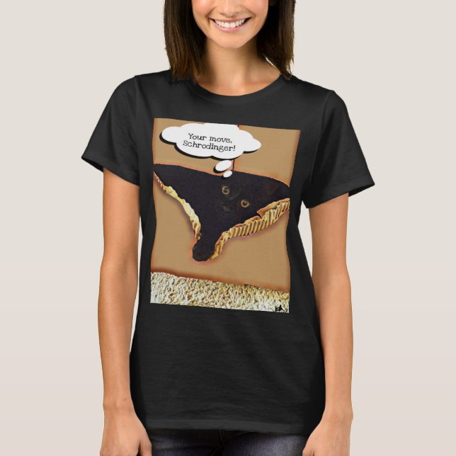 T-shirt Le chat de Schrodinger (Devant)