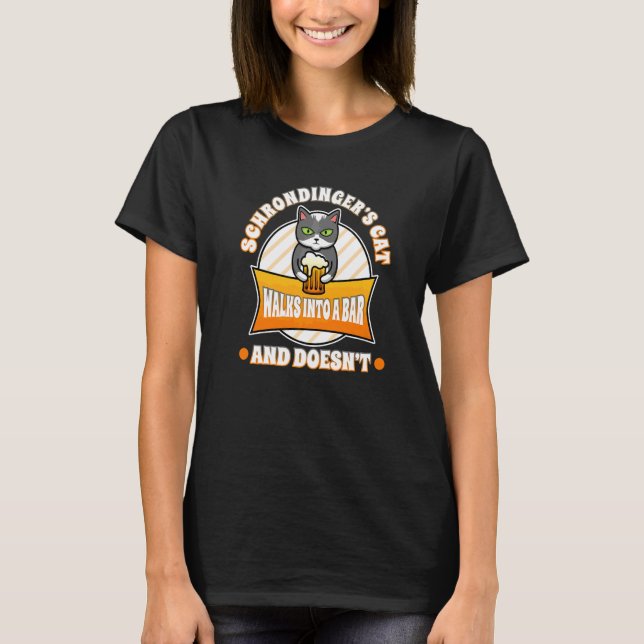 T-shirt Le chat de Schrodinger (Devant)