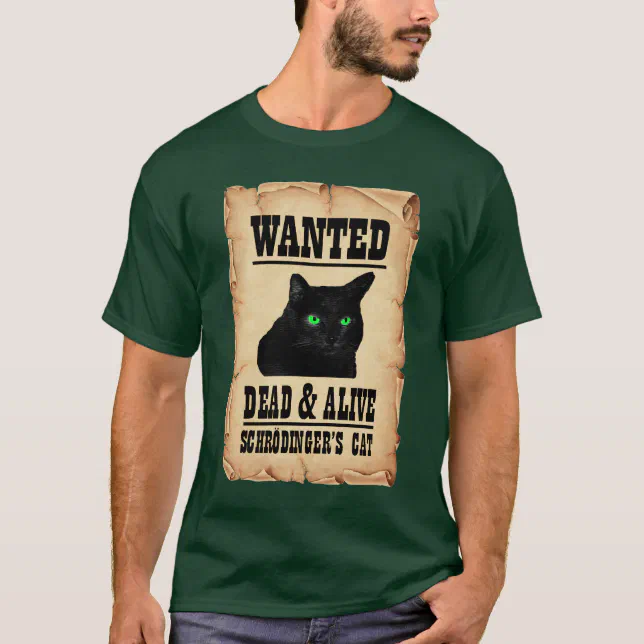 T-shirt Dead and Alive - Chat de Schrödinger