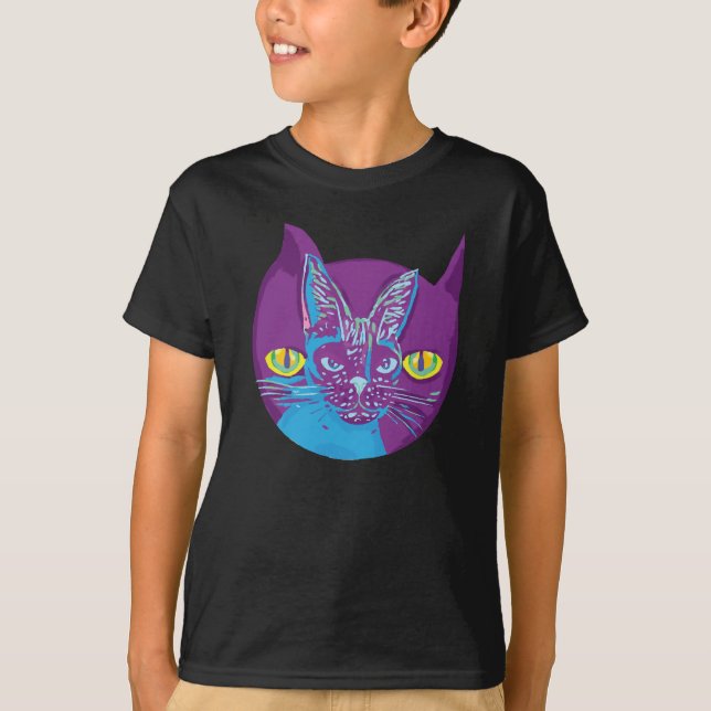 T-shirt Le chat de Schrodinger, artistique (Devant)