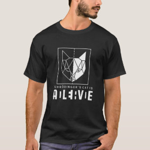 T-shirt Le chat de Schrödinger est à la fois mort et vivan