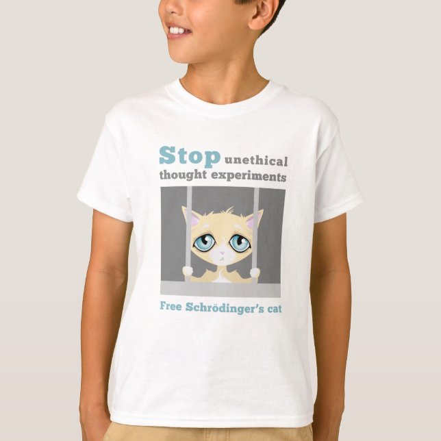 T-shirt Le chat de Schrodinger libre (Devant)