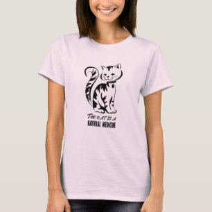 T-shirt Le chat est une médecine naturelle