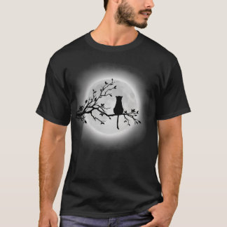 T-shirt Le Chat Et La Lune