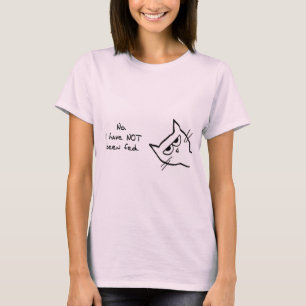 T-shirt Le chat fâché n'a pas été alimenté !