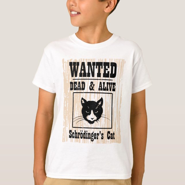 T-shirt Le chat Recherché de Schrodinger (Devant)