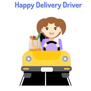 T-shirt Le chauffeur de livraison est heureux de livrer T-