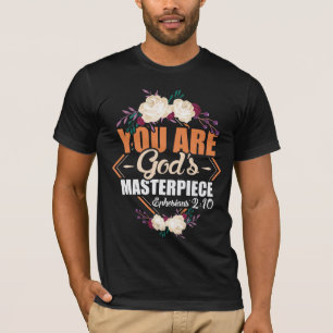 T-shirt Le chef-d'oeuvre de Dieu Éphésiens 2:10 Bible Ve