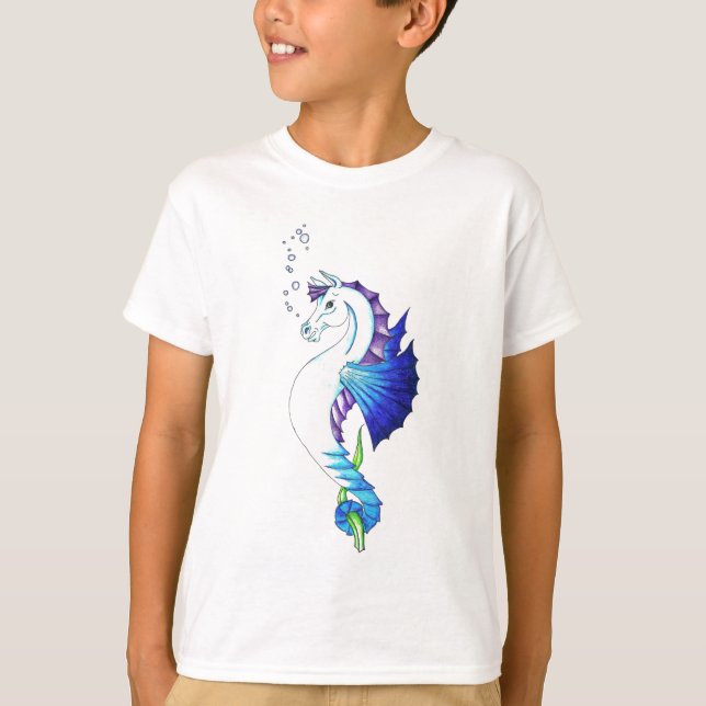 T-shirt Le Cheval Bleu De L'Eau (Devant)