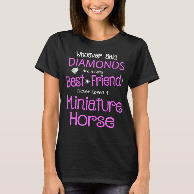 T-shirt Le cheval miniature, aiment mon mini (Devant)