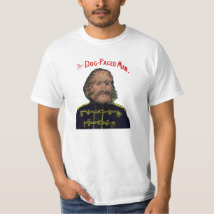 T-shirt Le chien a fait face à l'homme