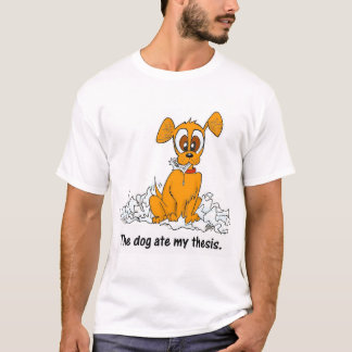 T-shirt le chien a mangé ma thèse