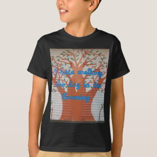 T-shirt "Le chien du soir marche effrayant" - Je déteste m