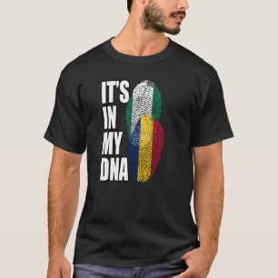 T-shirt Le Chien Et Le Nigeria Mélangent L'ADN Du Drapeau