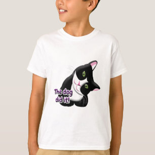 T-shirt Le chien l'a fait Chat