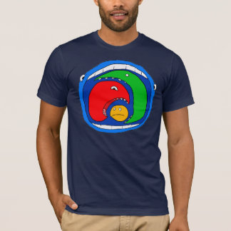 T-shirt Le chien mangent le monde de chien
