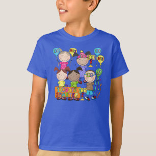 T-shirt Le chiffre de bâton badine 100 jours plus futé