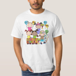 T-shirt Le chiffre de bâton badine 100 jours plus futé