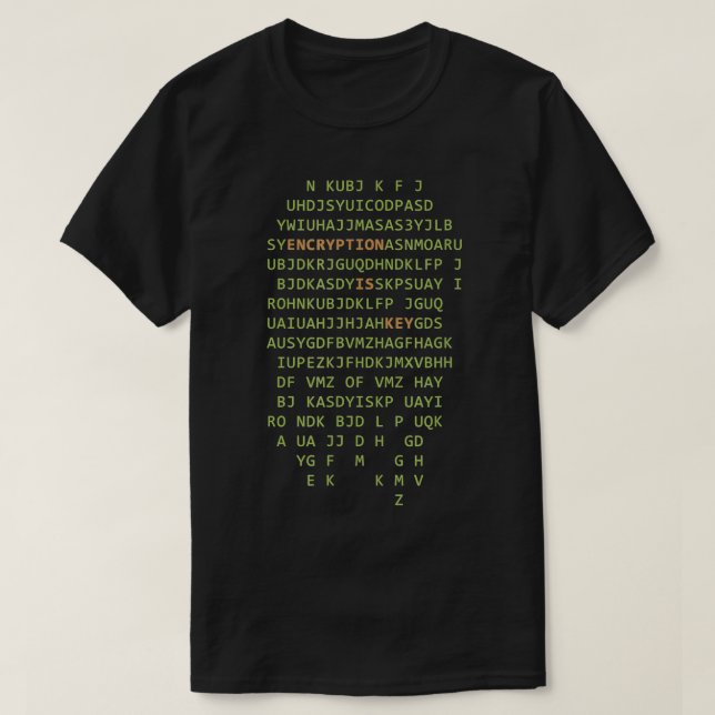 T-shirt Le Chiffrement De Hacker Informatique Est Un Progr (Design devant)