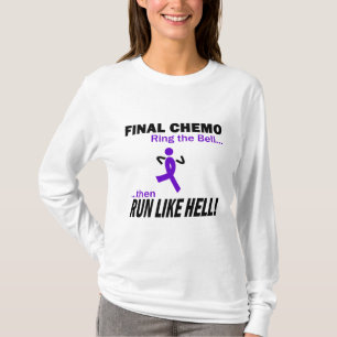 T-shirt Le chimio final courent beaucoup - le ruban violet